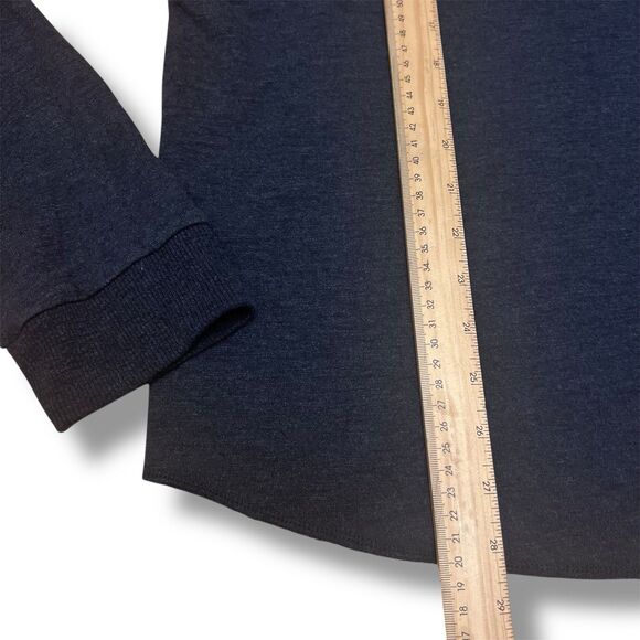 Marine Layer Henley Shirt M Gray Long Sleeve - Picture 7 of 7